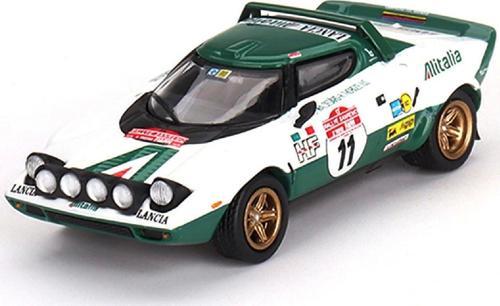 1:64 Diecast Lancia Stratos HF 1975 Rally Sanmero Winner Mini GT Model Araba