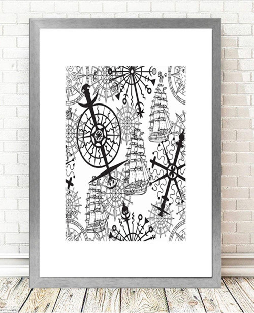 Gümüş Çerçeveli Tablo 25 cm x 30 cm