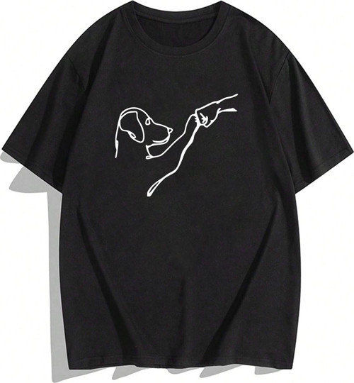 Can Dostum Köpeğim Temalı Unisex Oversize Tshirt