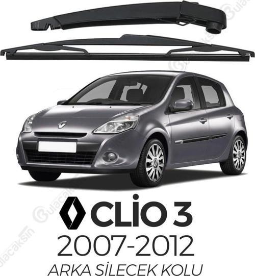 Renault Clio 3 2007 - 2011 Arka Silecek Kolu ve Silecek Seti