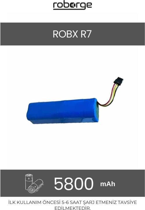 Robx R7 Robot Süpürge Uyumlu Batarya 5800 mAh - Muadil Ürün