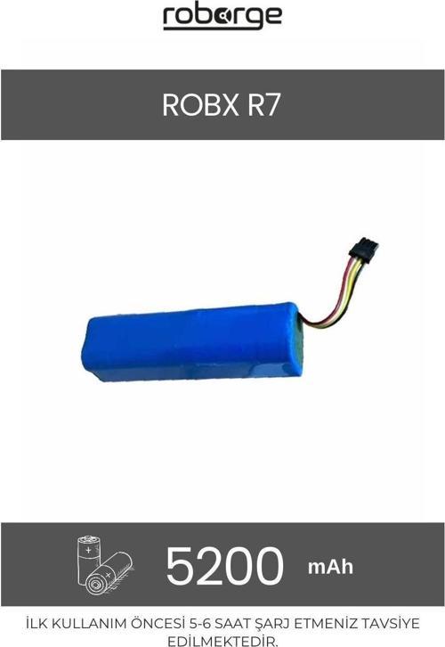 Robx R7 Robot Süpürge Uyumlu Batarya 5200 mAh - Muadil Ürün