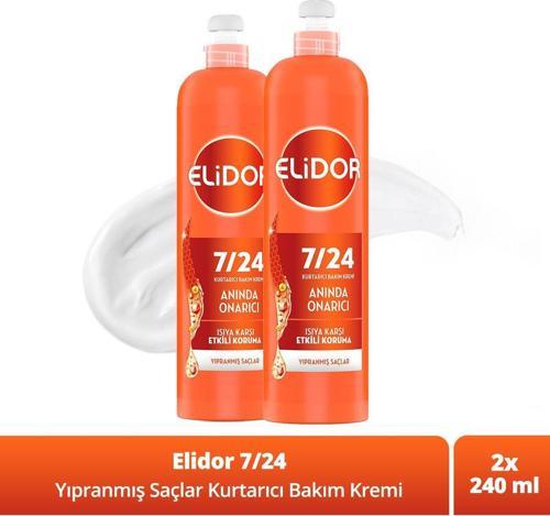 7/24 Kurtarıcı Saç Bakım Kremi Anında Onarıcı Yıpranmış Saçlar 240 Ml X2