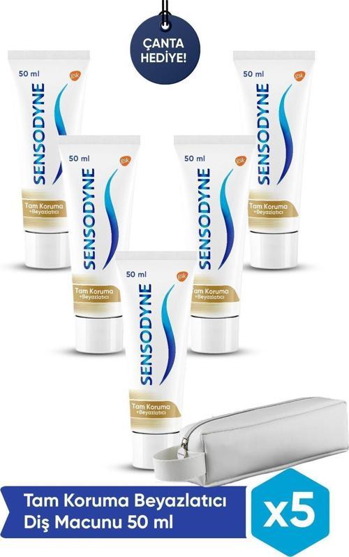 Tam Koruma Beyazlatıcı Diş Macunu 50 Ml X 5 Diş Fırçası Kabı