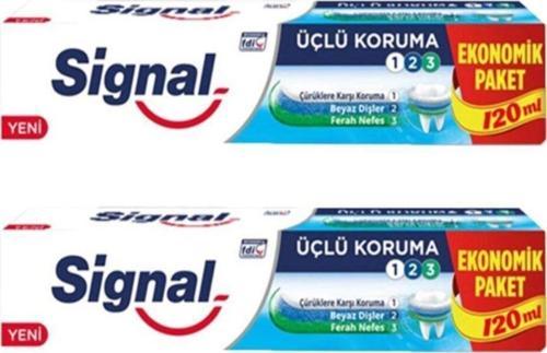 Üçlü Koruma Diş Macunu 120 Ml X 2 Adet