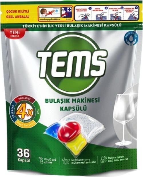 4 Etkili Bulaşık Makinesi Kapsül Deterjanı 36'Lı Yerli Ürün Anti Malodor Teknolojisi %100 Türk Malı