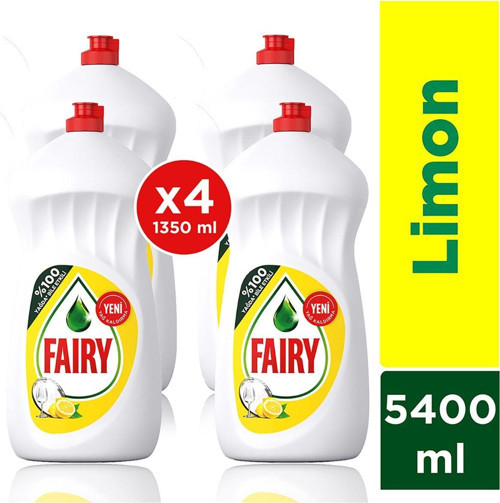 Sıvı Bulaşık Deterjanı Limon Avantaj Paketi 4 X 1350 Ml