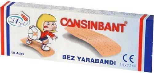 Cansınbant Bez Yarabandı 10'Lu 1 Kutu