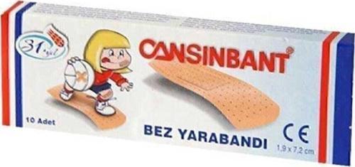 Cansınbant Bez Yarabandı 10'Lu 10 Paket (100 Adet)