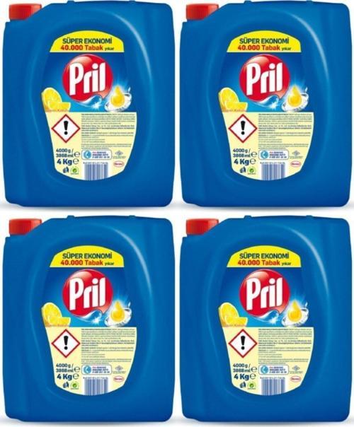 Sıvı Bulaşık Deterjanı Limon 4 Kg 4 Adet