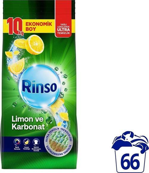 Toz Çamaşır Deterjanı Renkliler Ve Beyazlar Için Limon Ve Karbonat 10 Kg X1