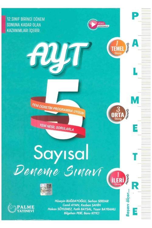 Palme Yks Ayt 5 Deneme Sınavı Sayısal Palmetre 1.Dönem - Palme Yayınları
