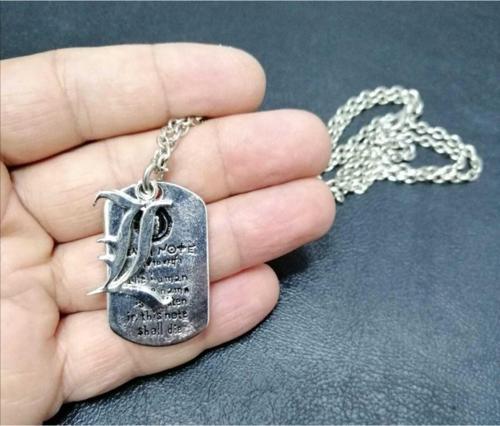 Death Note L Kolye Çift Taraflı Hedİyelık Aksesuar Şık