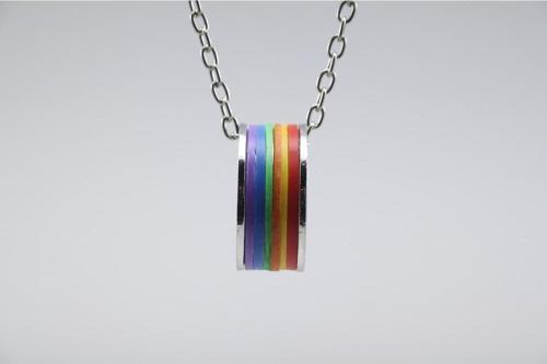 Gökkuşağı Rainbow Kolye Yüzük Aksesuar Şık 