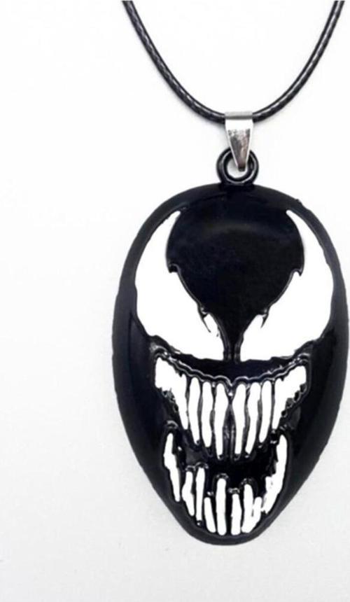 Spiderman Örümcek Adam Venom Siyah Avengers Marvel Metal Kolye