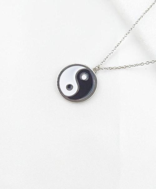 Ying Yang Denge Zincir Kolye Aksesuar Takı Hediyelik Süs  Şık