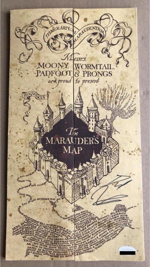 Harry Potter Marauder's Map Çapulcu Haritası