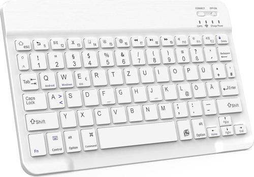 BL30 Bluetooth 10 inç Ios Windows Android Uyumlu Kablosuz Klavye - Türkçe - Şarjlı - Sessiz - Multimedia - Ultr