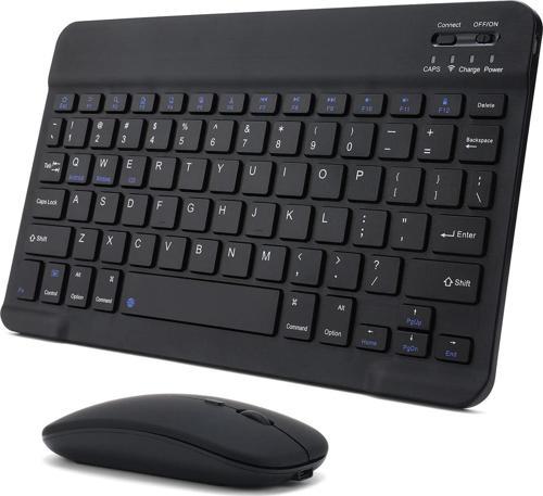 BL30 Bluetooth Ios Ipad Android Windows Uyumlu Klavye Mouse Seti - Sessiz - Şarjlı - Combo - Ultra İnce - Türkç