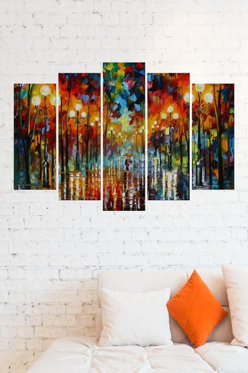5 Parçalı 120X60 cm Mdf Tablo