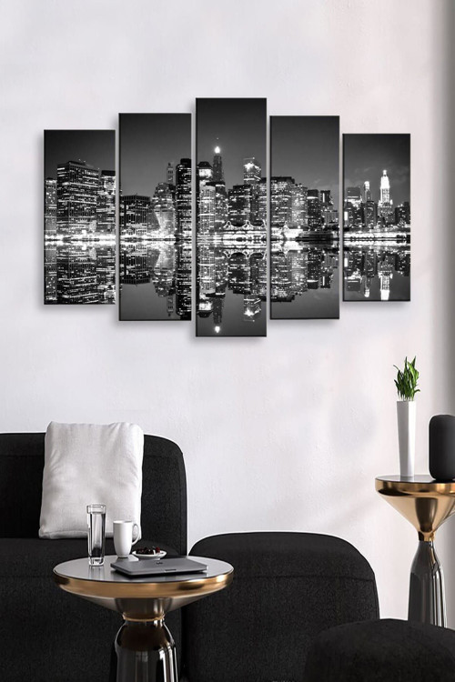 5 Parçalı 120X60 cm Mdf Tablo