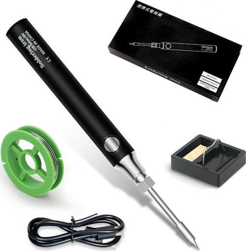 Şarjlı Kablosuz Lehim Makinesı - 5 Saniyede Isınma - 30 Dakika Kullanım - USB Type-C Şarj - 3 Farklı Isı Modu -