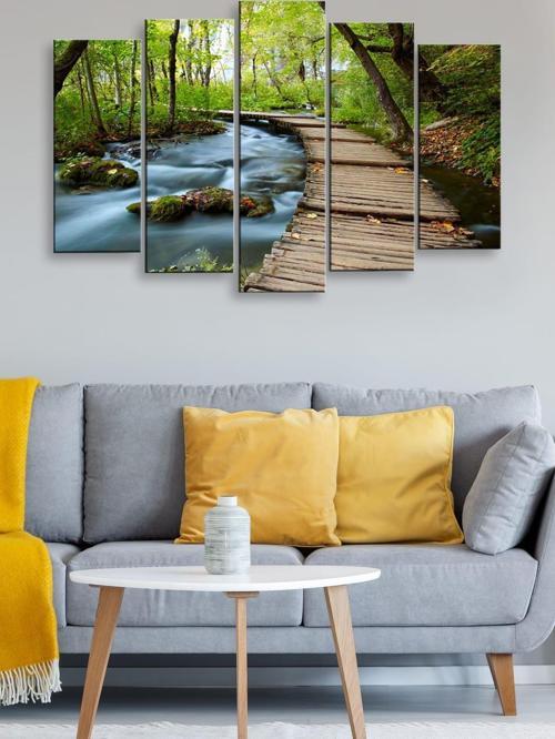 5 Parçalı 120X60 cm Mdf Tablo
