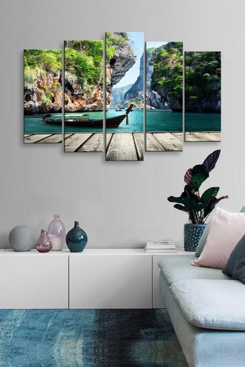 5 Parçalı 120X60 cm Mdf Tablo
