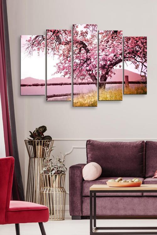 5 Parçalı 120X60 cm Mdf Tablo