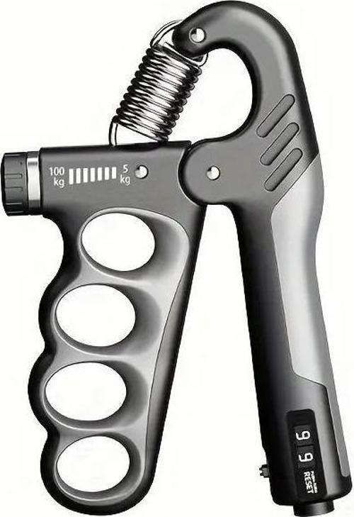 Sayaçlı Ergonomik 5-100kg El Yayı Bilek Güçlendirici Fitness Egzersiz Spor Aleti Sayaçlı XL Boy Gi