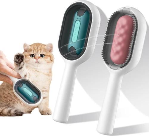 Su Hazneli Kedi Yıkama Fırçası Kedi Tarağı Sulu Yeni Nesil Pembe