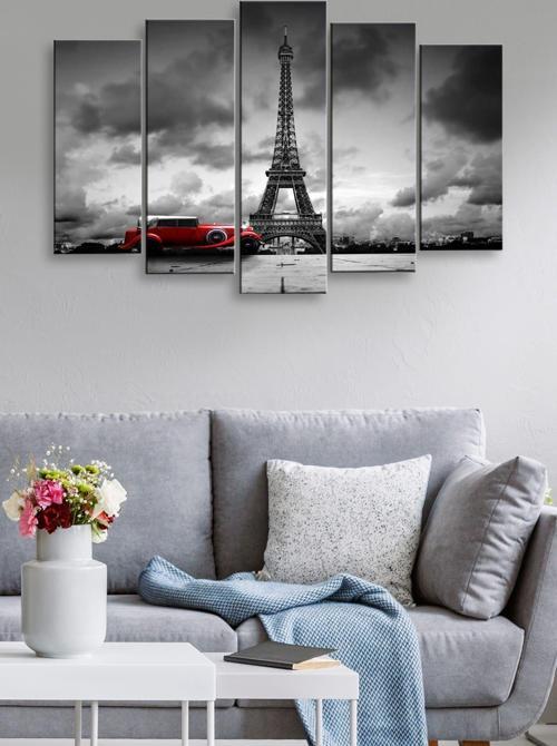 5 Parçalı 120X60 cm Mdf Tablo