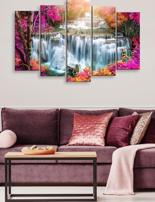 5 Parçalı 120X60 cm Mdf Tablo