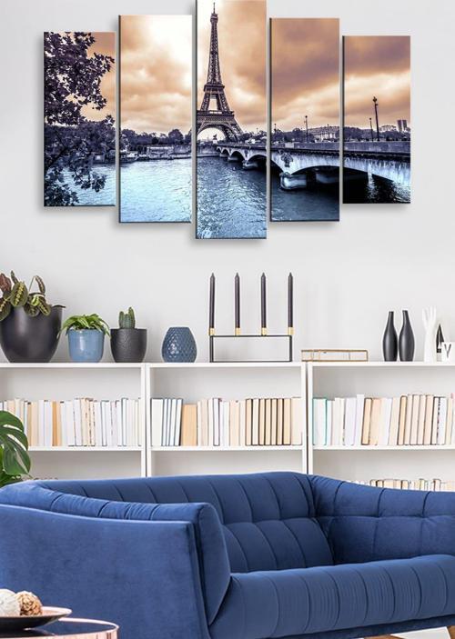 5 Parçalı 120X60 cm Mdf Tablo
