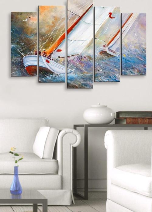 5 Parçalı 120X60 cm Mdf Tablo