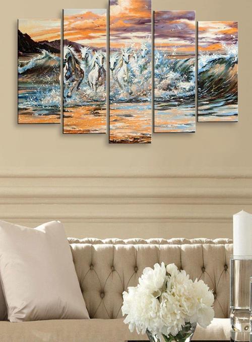 5 Parçalı 120X60 cm Mdf Tablo