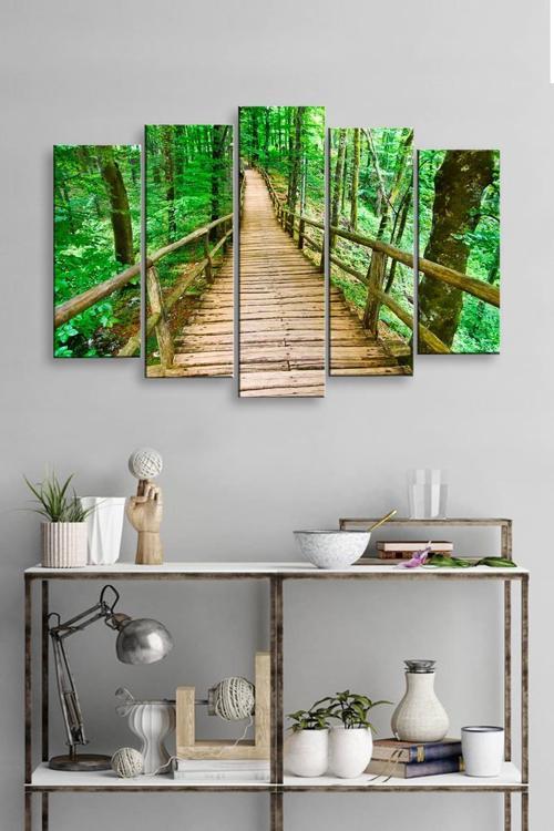 5 Parçalı 120X60 cm Mdf Tablo