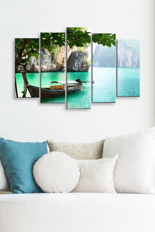 5 Parçalı 120X60 cm Mdf Tablo