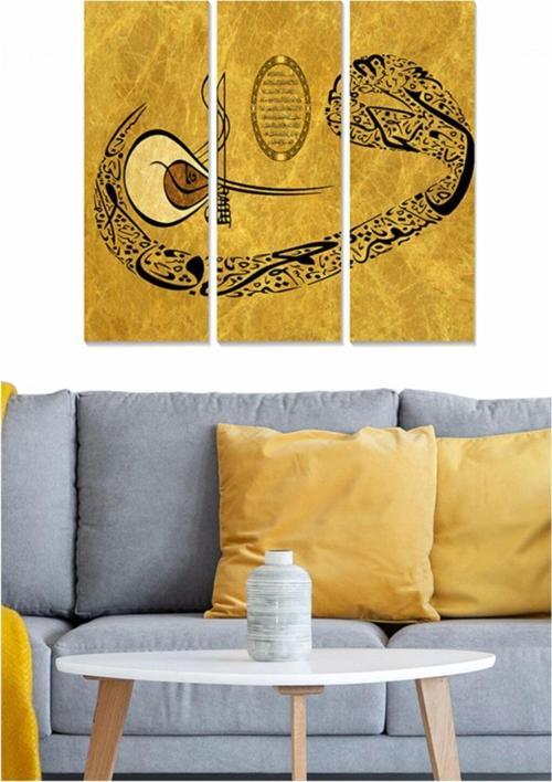 3 Parçalı Mdf Tablo