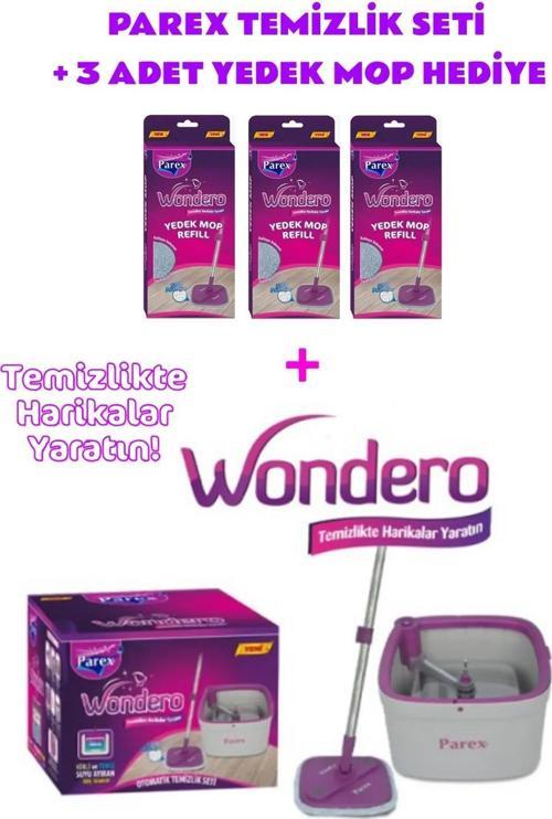 Wondero Otomatik Temizlik Seti  - 3 Adet Yedek Mop
