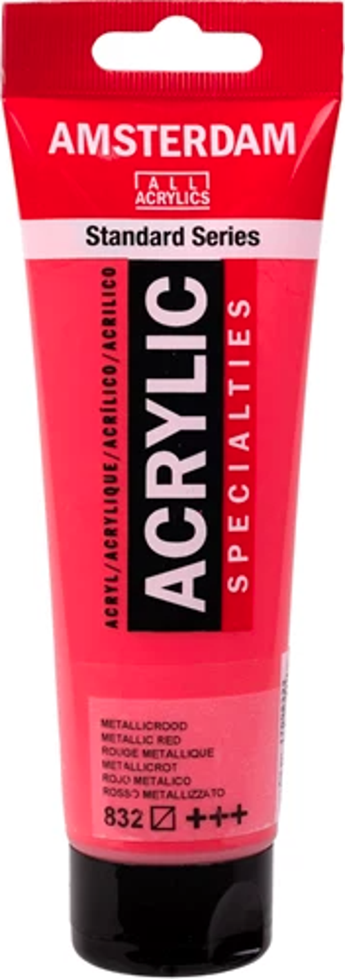 Standart Akrilik Boya 120ml Metallic Red / 832