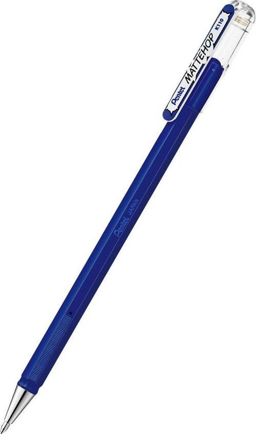 MatteHop 1.0mm Siyah Kağıda Yazabilen Jel Kalem Mavi