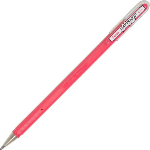 MatteHop 1.0mm Siyah Kağıda Yazabilen Jel Kalem Pembe