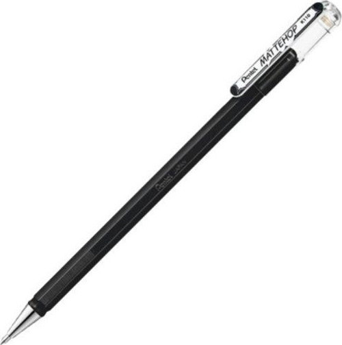 MatteHop 1.0mm Siyah Kağıda Yazabilen Jel Kalem Siyah
