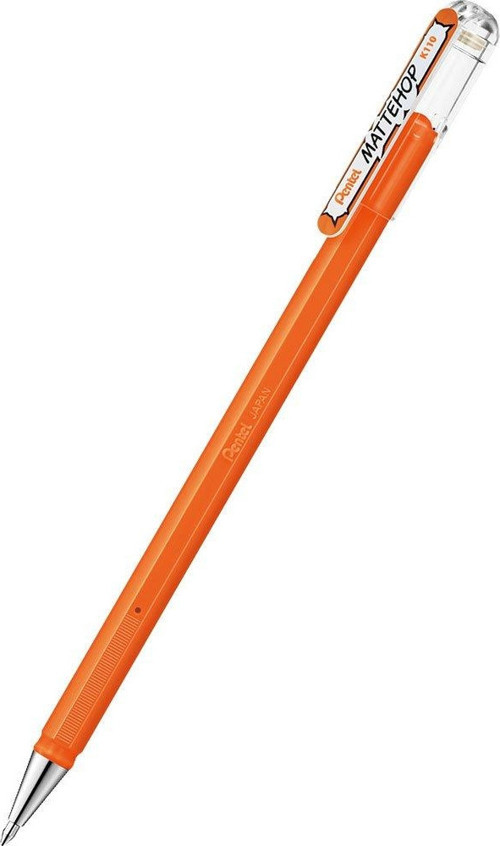 MatteHop 1.0mm Siyah Kağıda Yazabilen Jel Kalem Turuncu