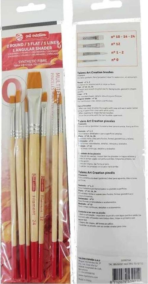 Art Creation Multi Teknik Fırça Seti 7'li Set - O / RT9099006M