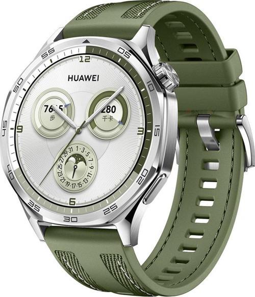 Huawei Watch GT4 46mm ile Uyumlu Metal Tokalı Dikiş Detaylı Şık Dokuma Silikon Kordon