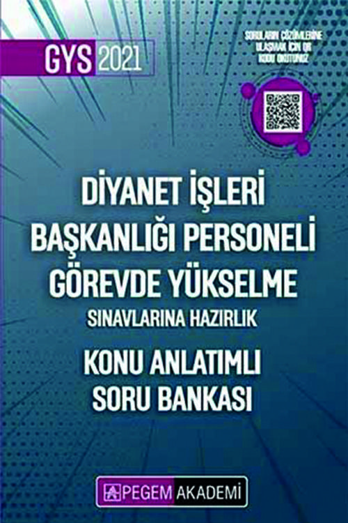 Pegem 2021 Gys Diyanet Işleri Başkanlığı Konu Anlatımlı Soru Bankası Görevde Yükselme - Pegem Akademi Yayıncılık