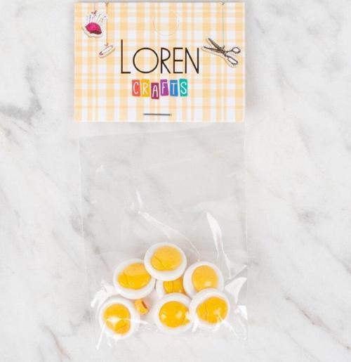 Loren Crafts 8 li Sarı Uğur Böceği Düğme - 642