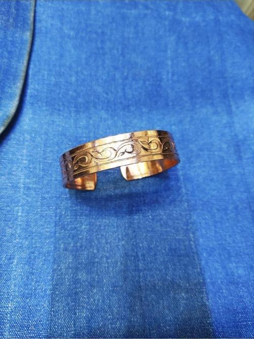 Ayarlanabilir Bakır Bileklik 17 cm Kalınlık 1 cm